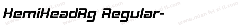 HemiHeadRg Regular字体转换
